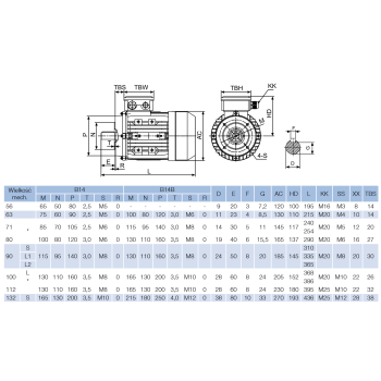 Silnik elektryczny 4,0kW 1400 obr/min. 100B14